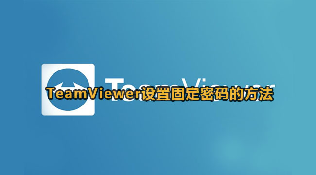 TeamViewer可以固定密码吗？